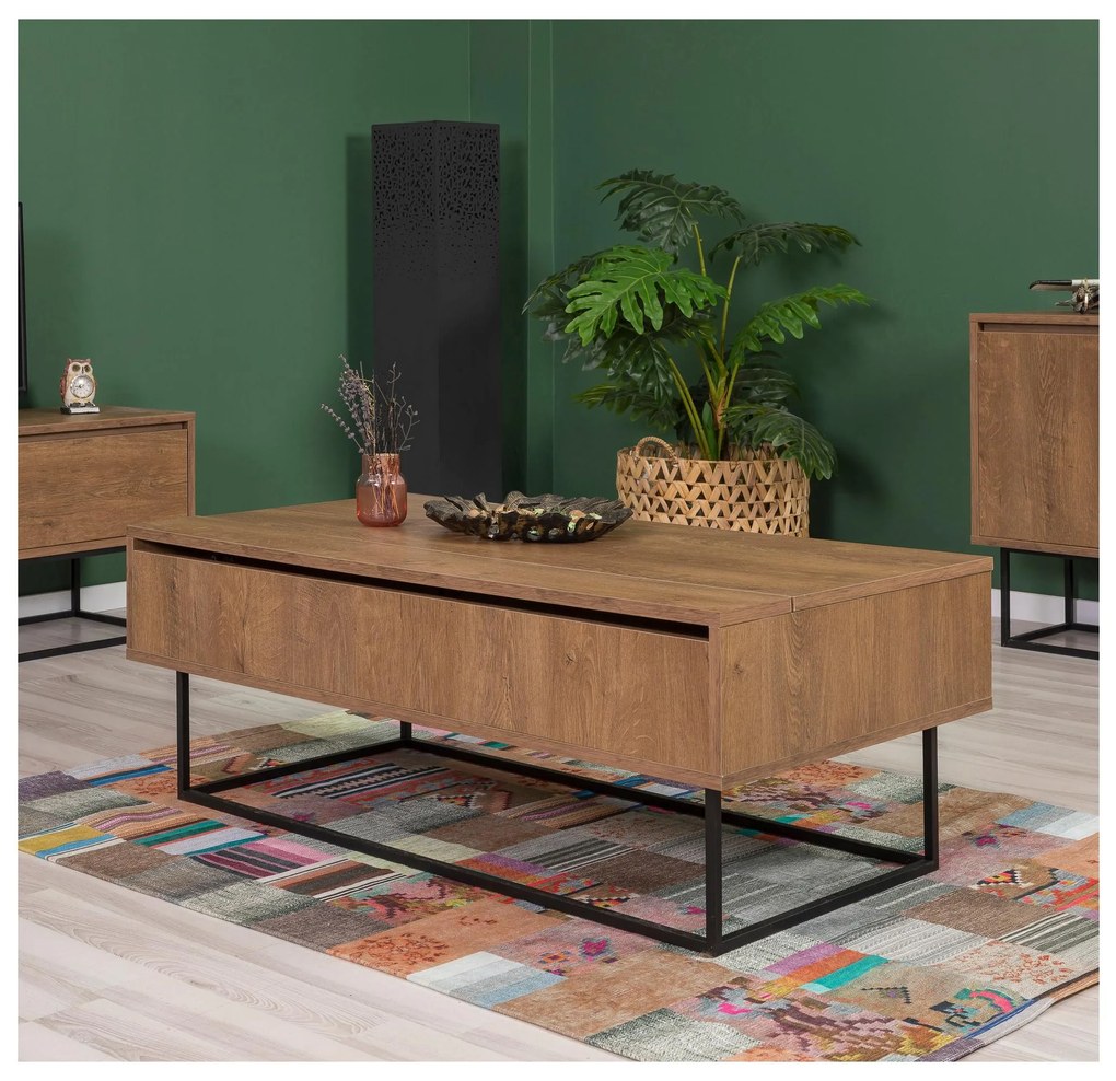 Mobilier living Lexuna 17 (Nuc + Negru). 1089206