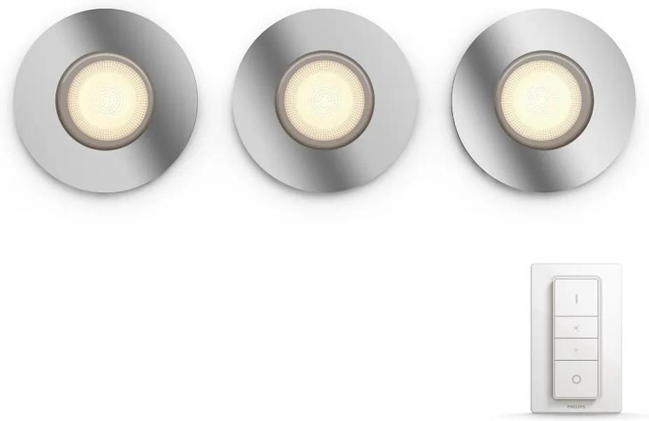 Philips - SET 3x LED Lampă încastrată HUE ADORE 3xGU10/5W/230V IP44 + DO