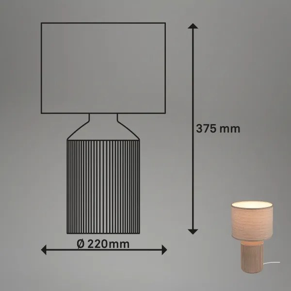 Brilo - Lampă de masă INO 1xE14/10W/230V albă