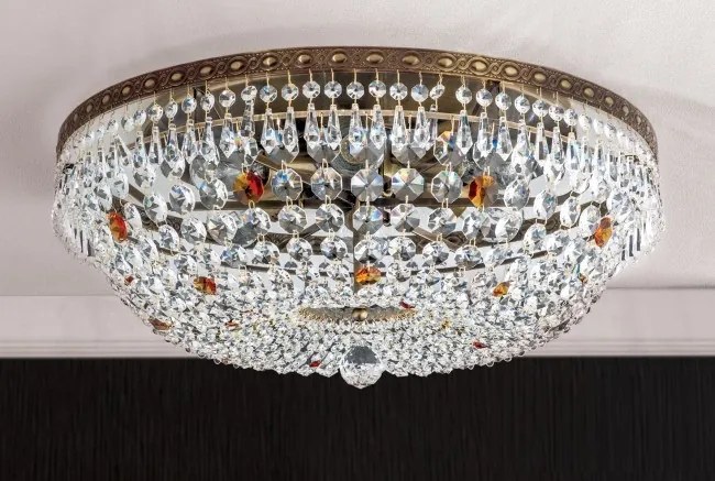 Lustra aplicata cristal Schöler design de lux Sheraton 55cm, antique brass