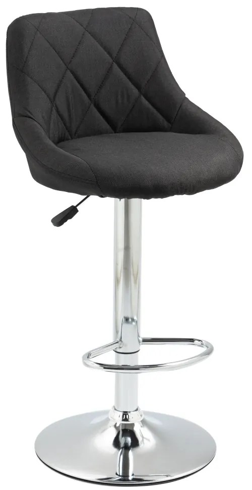Scaun de bar, negru/crom, MARID