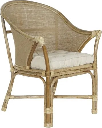 Fotoliu din rattan si bumbac