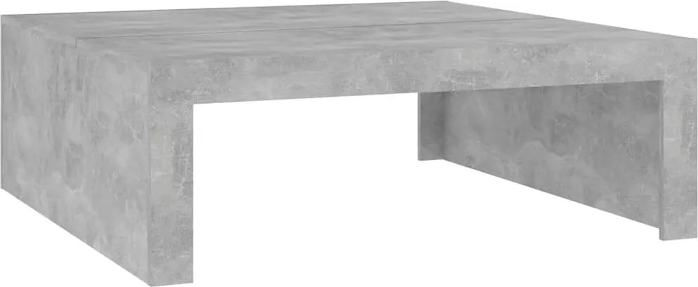 vidaXL Măsuță de cafea, gri beton, 100x100x35 cm, lemn prelucrat