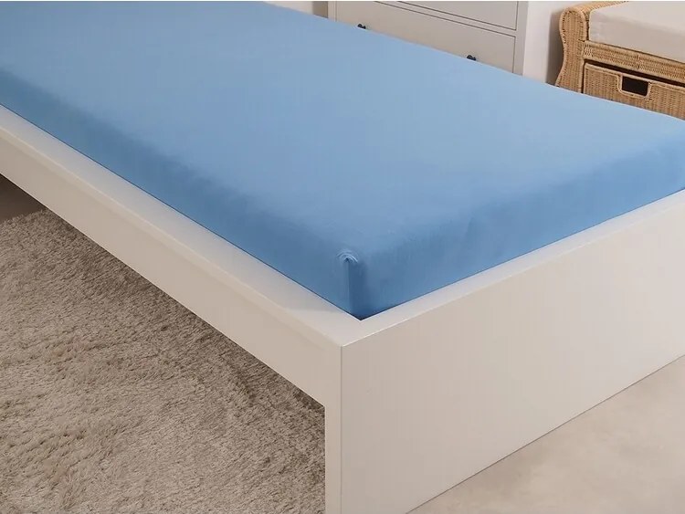 Cearșaf de pat 4Home jersey Ideal sky blue, 180 x 200 cm