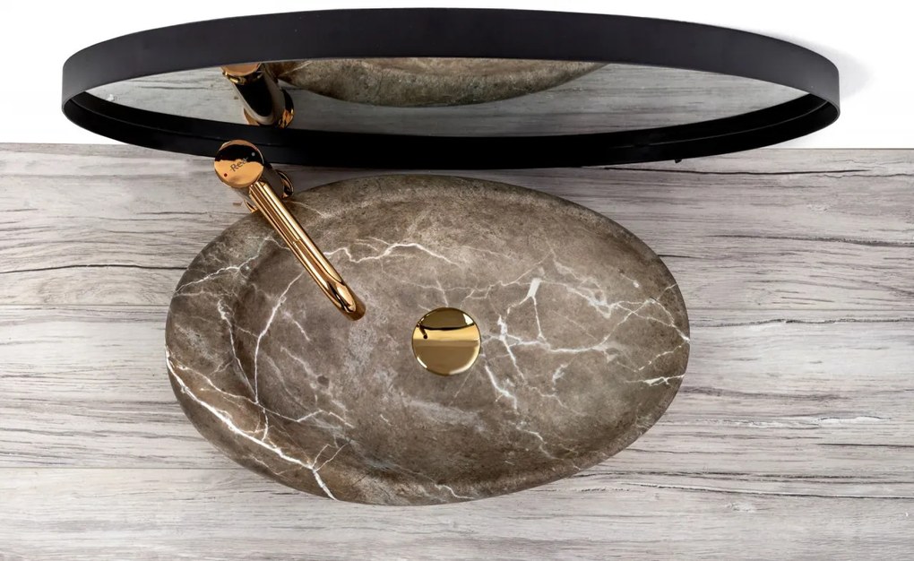 Lavoar Roxy B Stone ceramica sanitara - 49 cm