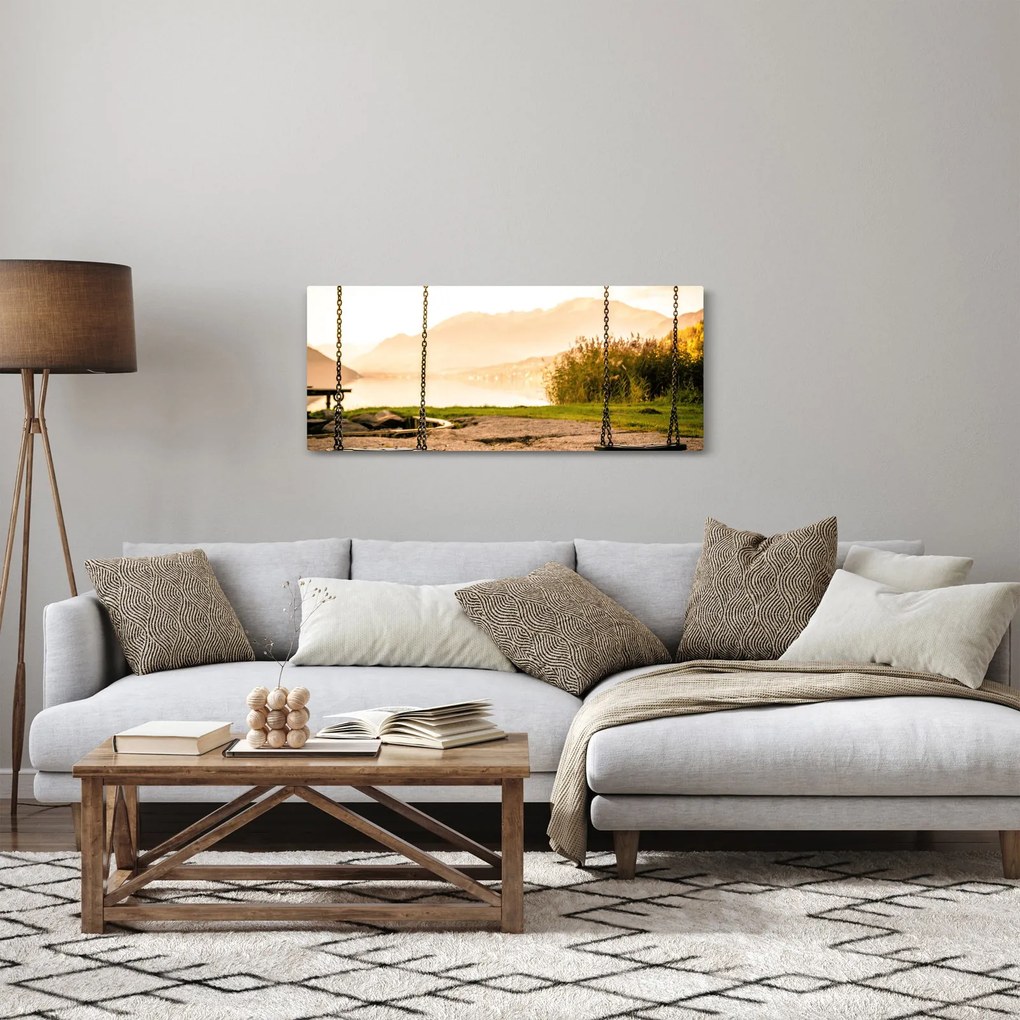 Tablou - balansoar în natură (120x50 cm)