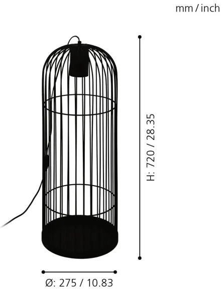 Eglo 43389 - Lampadar LED LATCHELY 1xGU10/5W/230V