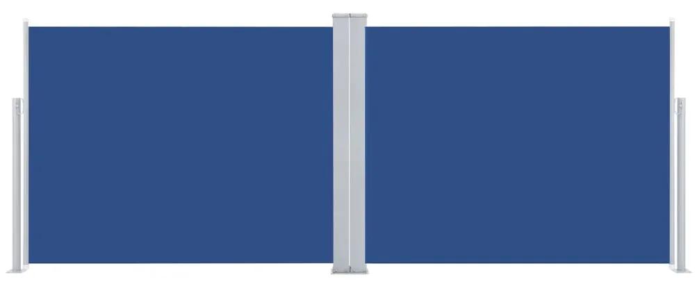 Copertina laterala retractabila, albastru, 140 x 1000 cm Albastru, 140 x 1000 cm