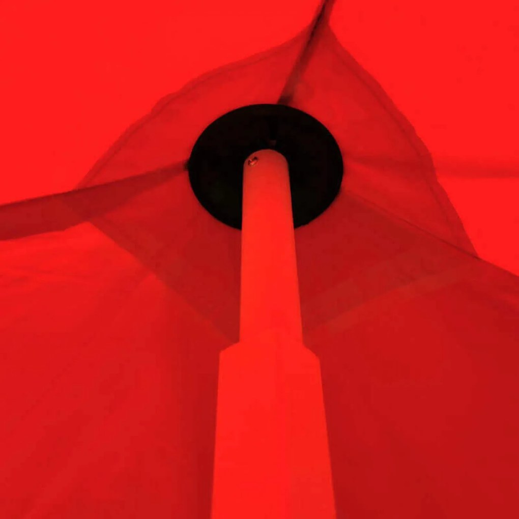 Cortină pliabilă 3x3m pentru Sărbători: Protecție impermeabilă și Asamblare rapidă - cu 3 pereți - Roșu