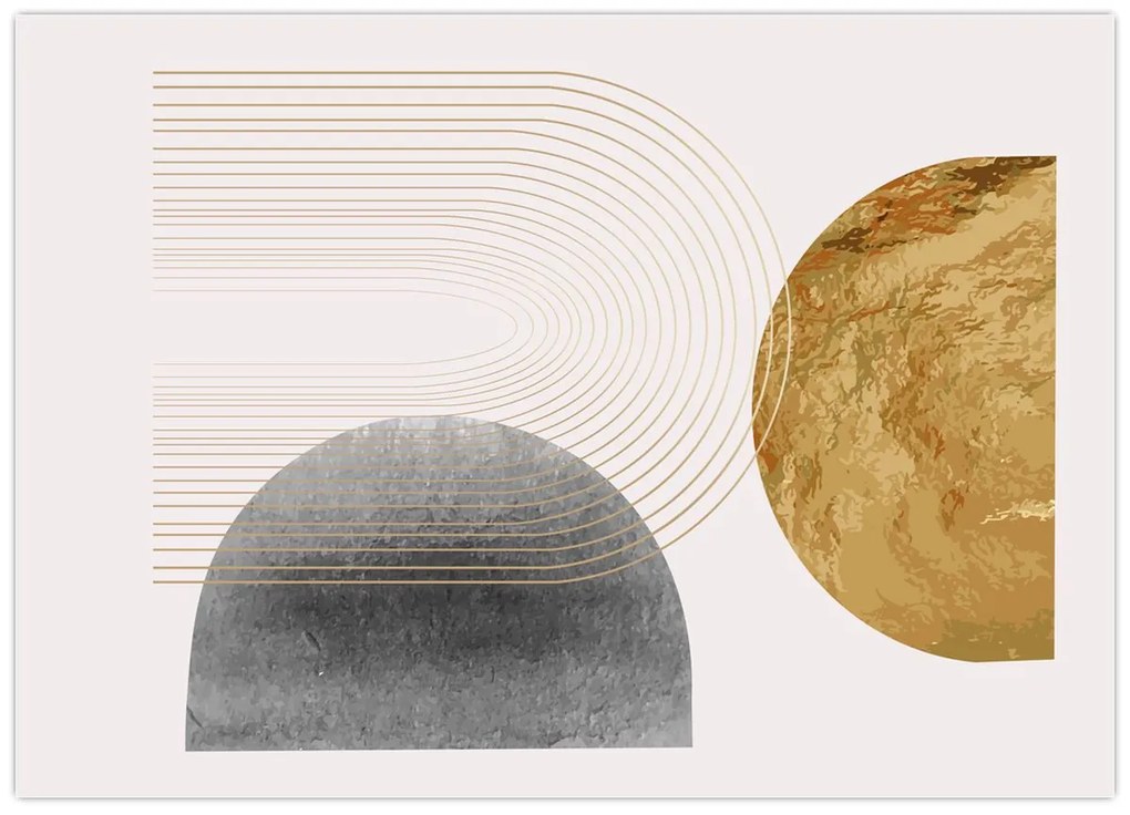 Tablou pe sticlă - Arcuri rustice N⁰2 (70x50 cm)