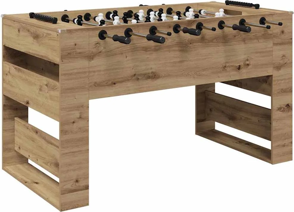 vidaXL Masă de Foosball Stejar Artizanal 146,5 x 74 x 85 cm