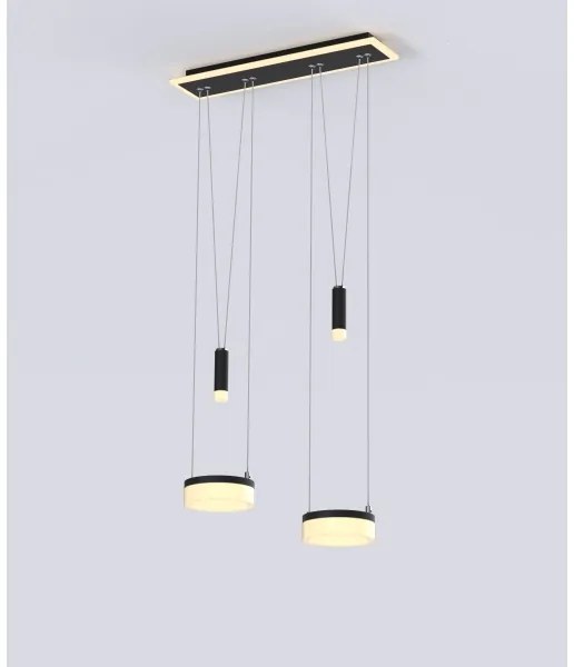 Lustră LED dimabilă pe cablu Wofi 6054-502 JESSE LED/21W/230V negru