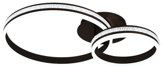 Lustră aplicată LED dimmabilă, 110W/230V, 3000–6500K + telecomandă