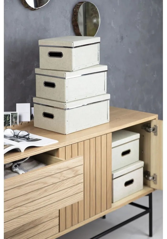 Cutii de depozitare 5 buc. cu capac Joachim – Bigso Box of Sweden