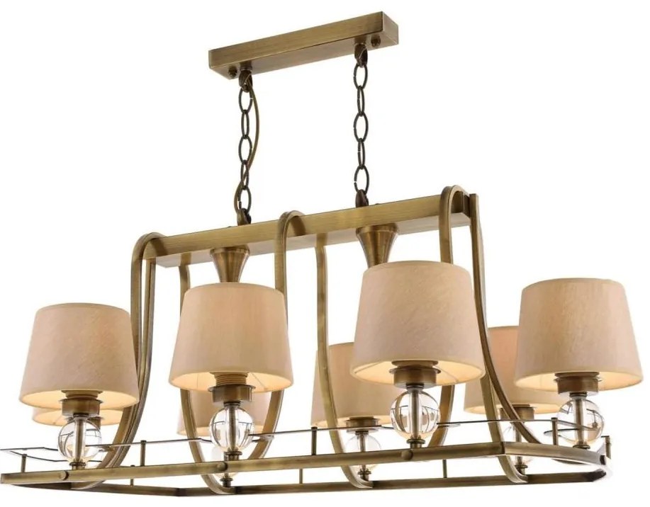 Candelabru pe lanț NARA 6xE27/40W/230V alamă