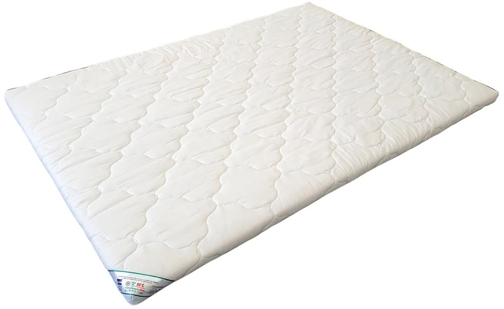 Topper cu memorie, husa bumbac, detasabila, spalare la 90°C, HypoallergenicMed , tip rola, 180x200 cm
