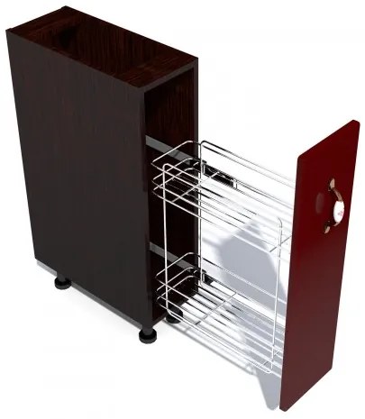 Corp inferior 20 cu 1 usa si cos Jolly Zebra MDF rosu simplu