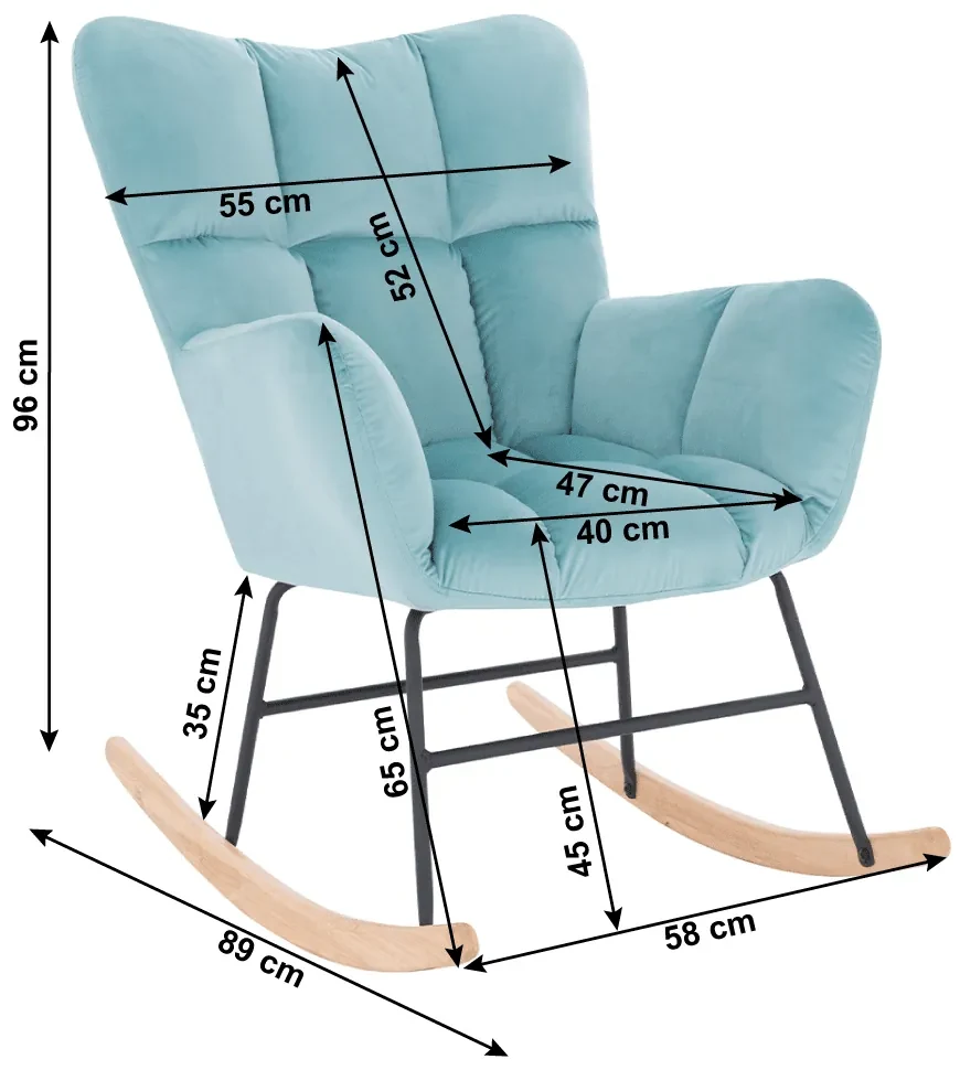 Scaun balansoar design, neomint, KEMARO