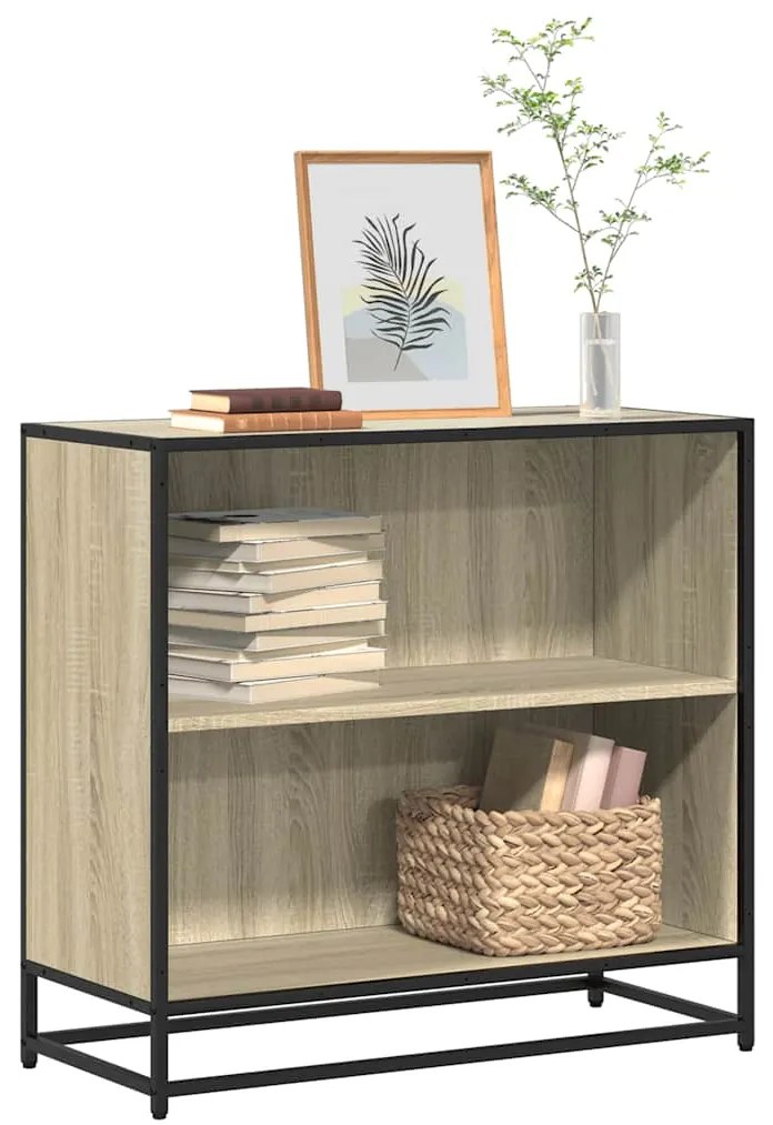 vidaXL Bibliotecă, stejar sonoma, 80,5x35x76 cm, lemn prelucrat