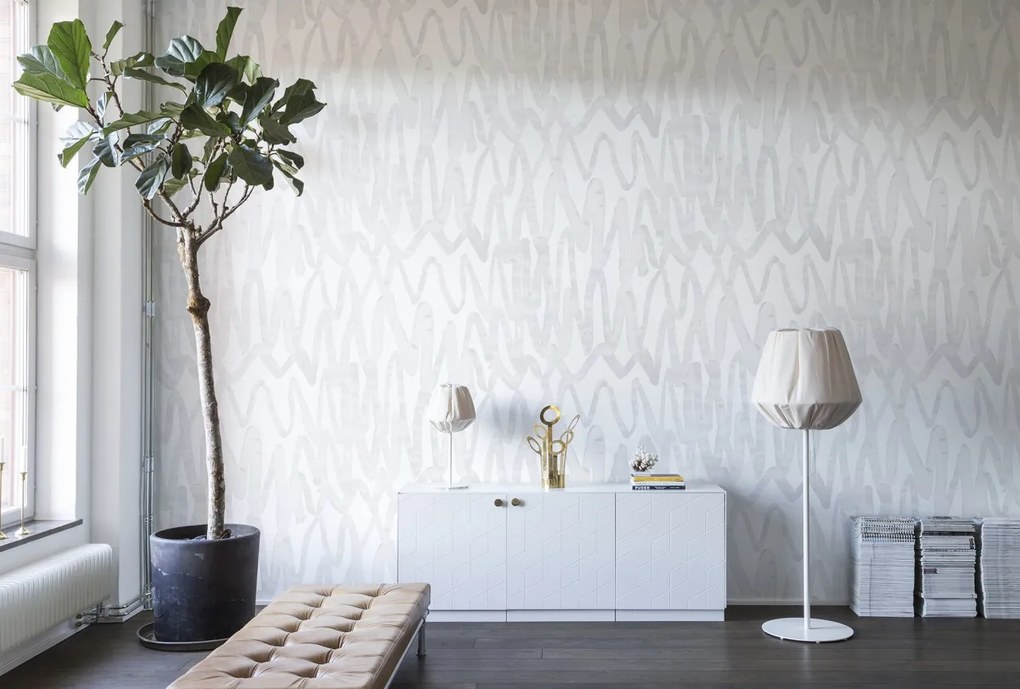 Fototapet, Pulse of Passion, White, repetitiv, Rebel Walls