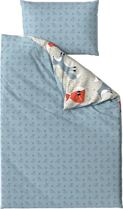 Lenjerie de pat creponata pentru patut Renforce FOXIVA grena Dimensiune lenjerie de pat: 45 x 65 cm | 90 x 140 cm