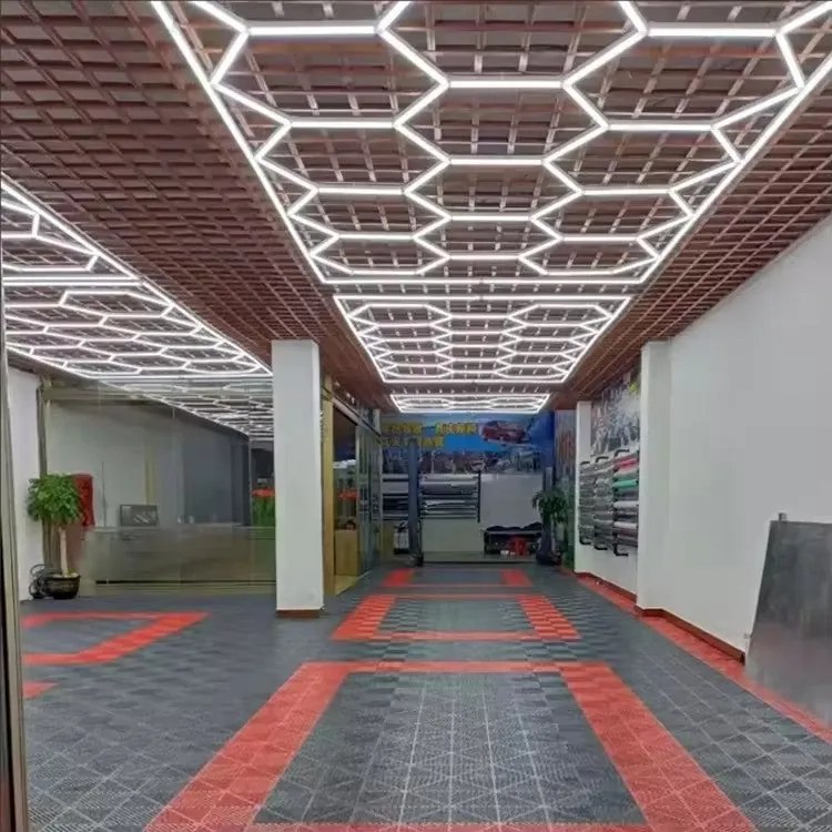 Panou LED HoneyComb, 14 Hexagoane, Lumină Rece 6500K, 672W