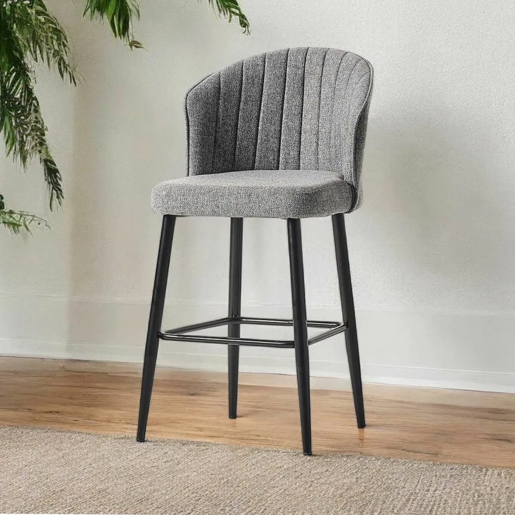 Set de scaune de bar Rubi Grey, 2 buc.