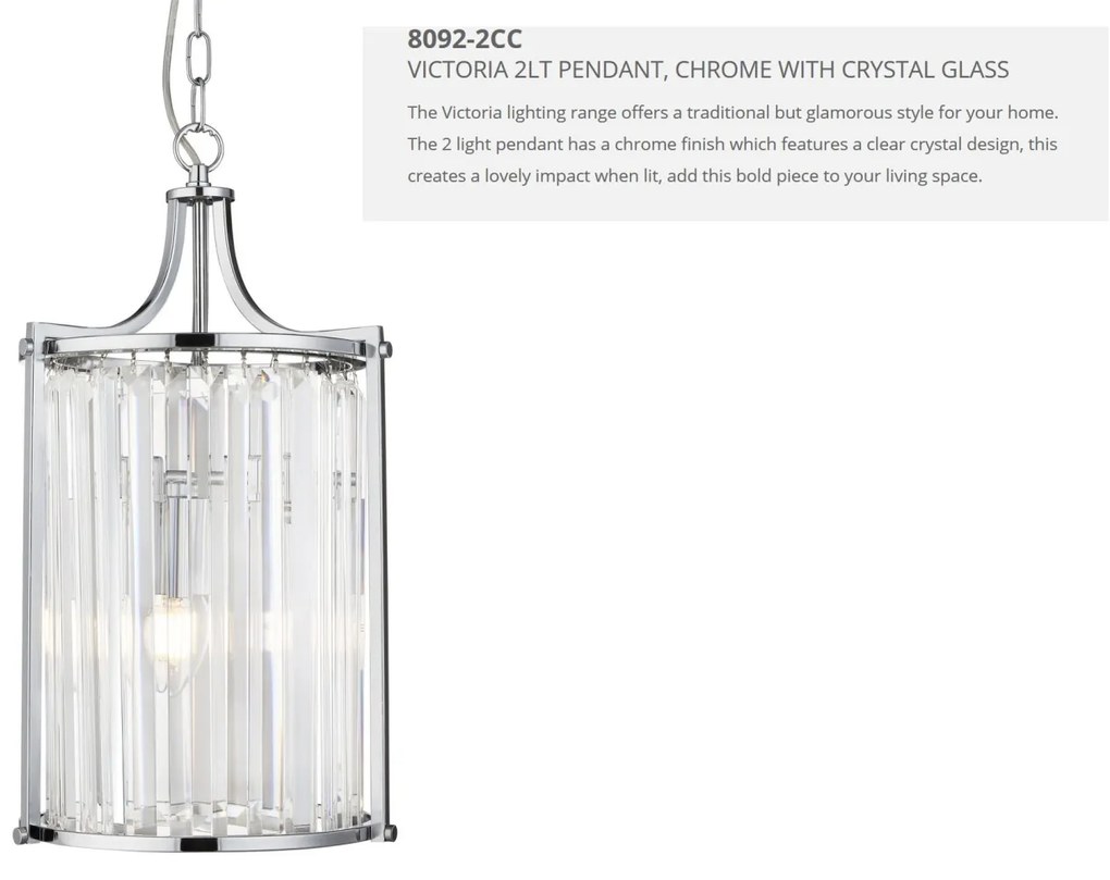 Pendul traditional stil clasic Victoria crom 8092-2CC SRT