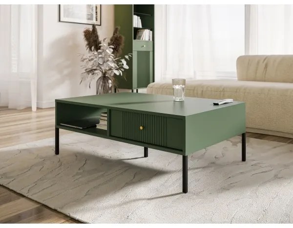 Masă de cafea LUE verde/negru