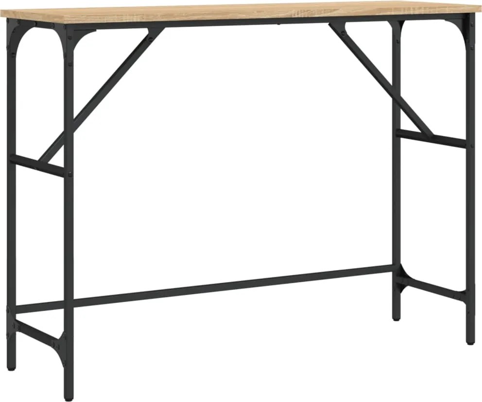 vidaXL Măsuță consolă, stejar sonoma, 100x32x75 cm, lemn prelucrat