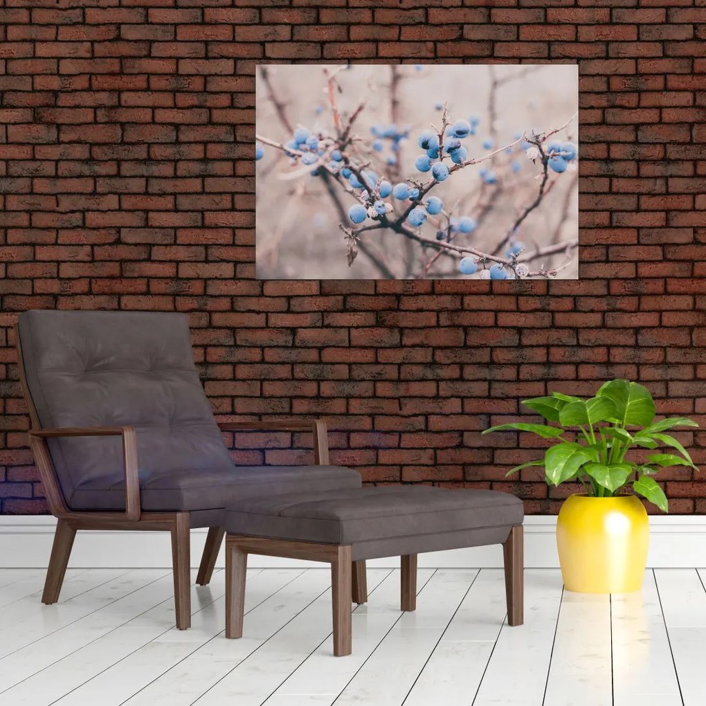 Tablou cu fructe pe tufiș (90x60 cm)