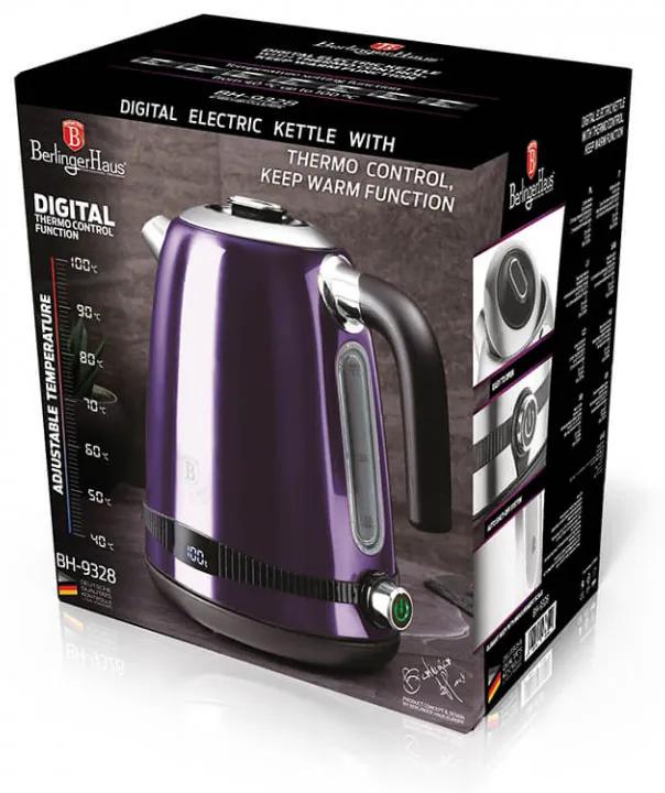 Fierbator electric cu afisaj digital Purple Eclipse Collection BerlingerHaus BH 9328