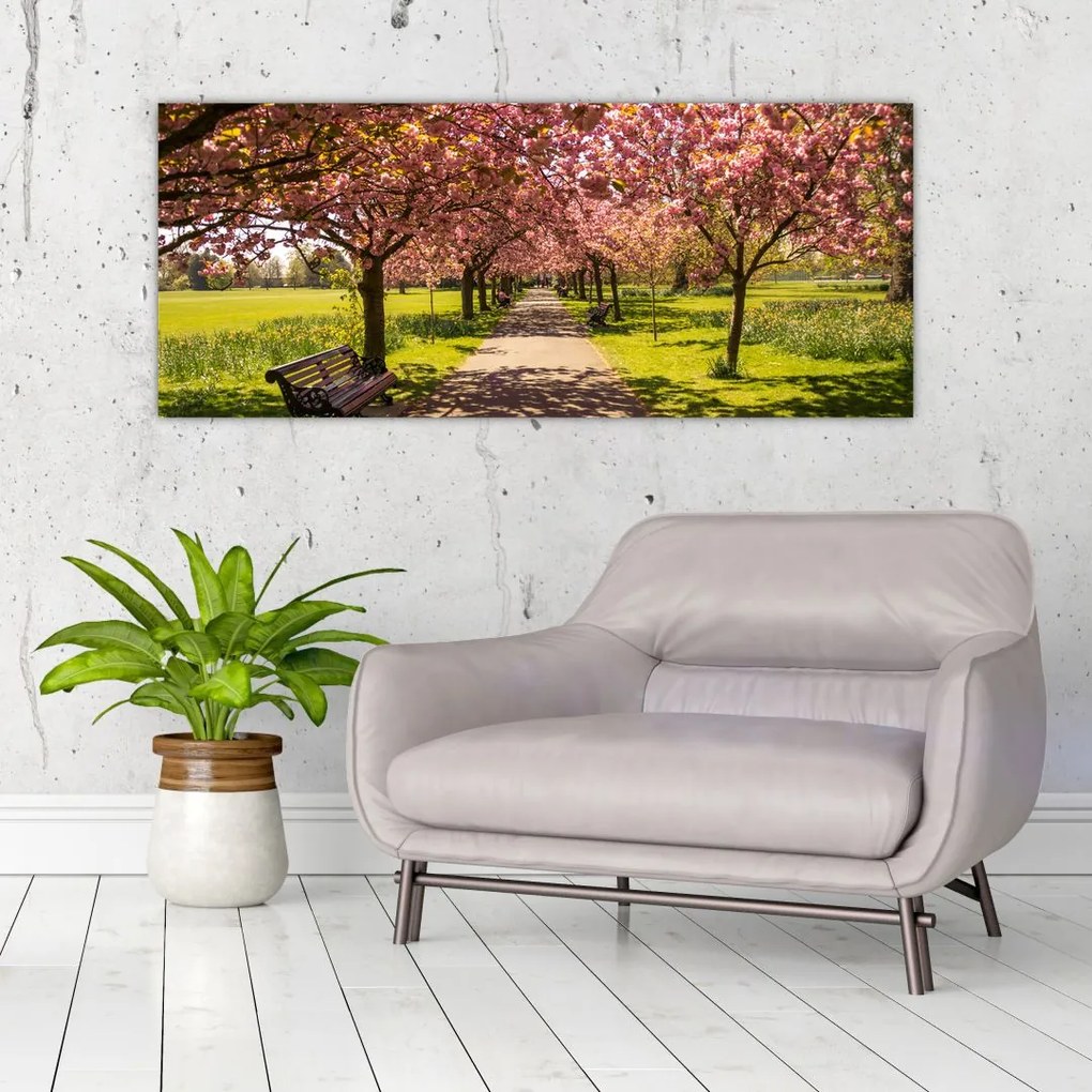 Tablou - livada cu cireși (120x50 cm)