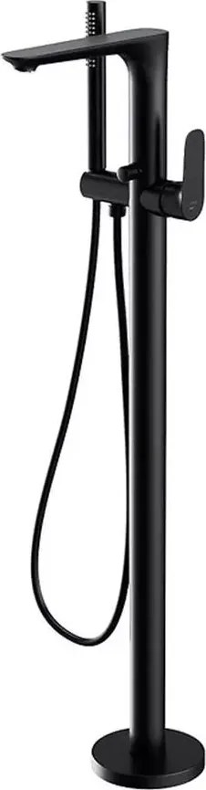 Baterie cada - dus freestanding Cersanit Crea monocomanda negru mat