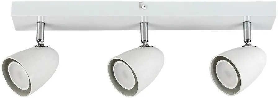 Plafoniera cu Spot-uri Directionabile, 3xGU10, Perico alba
