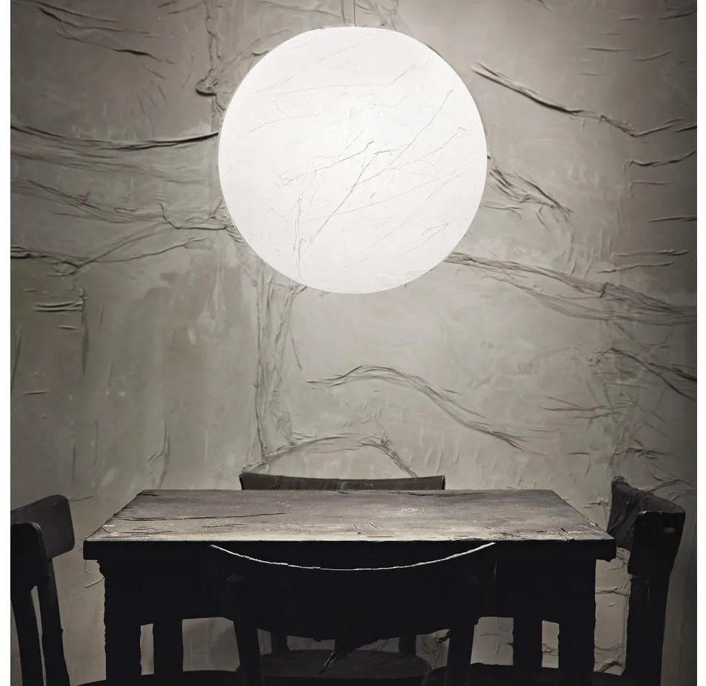 Lustră pe cablu Ideal Lux CARTA 1xE27/25W/230V d. 40 cm alb