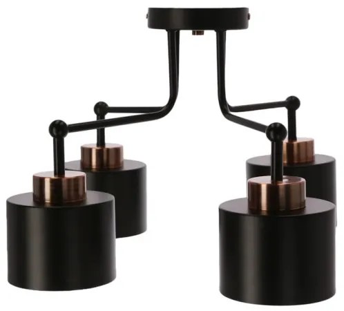 Lustră aplicată OLENA 4xE27/60W/230V neagră