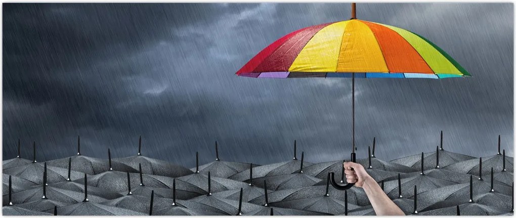 Tablou - Umbrele (120x50 cm)