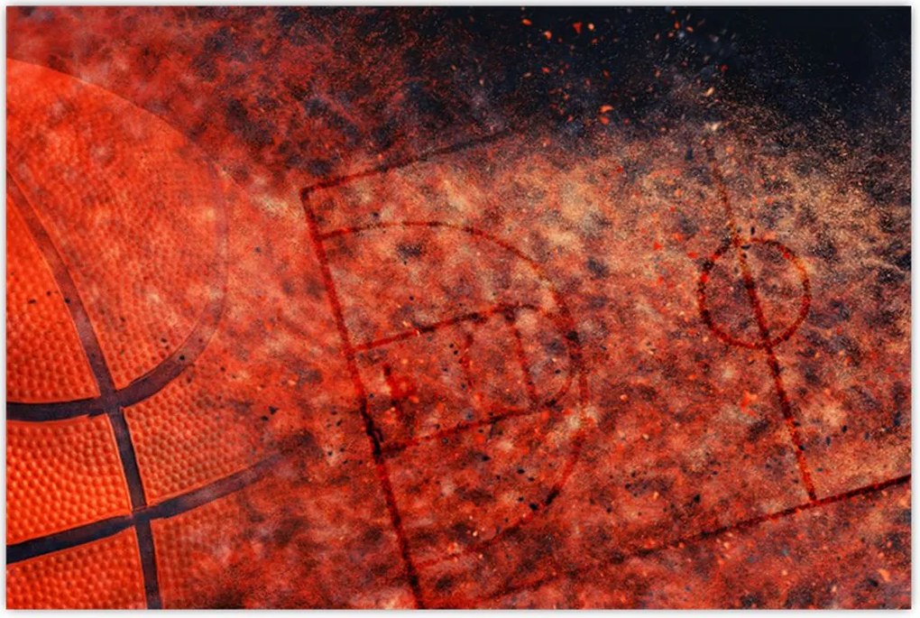 Tablou - Meci de baschet (90x60 cm)