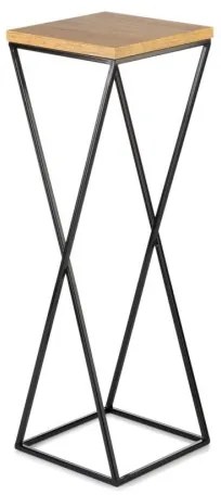 Suport flori 70x24 cm negru/maro