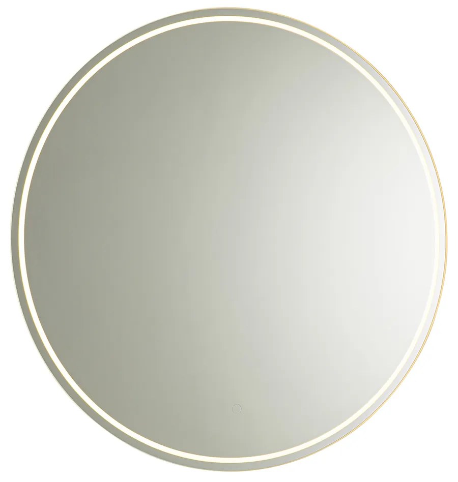 Oglinză modernă de baie 80 cm cu LED și dimmer tactil - Sebas
