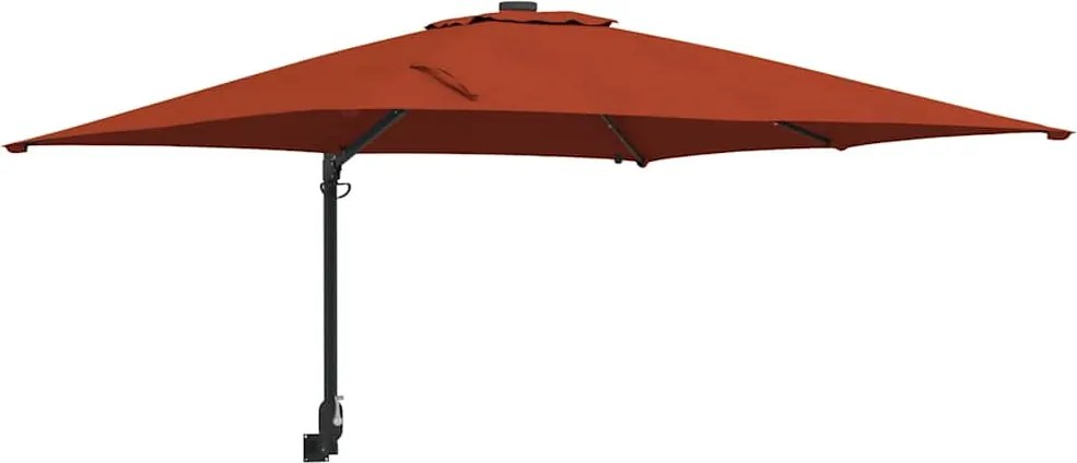 vidaXL Parasol de Grădină Terracota 248,5 x 247,5 x 160 cm