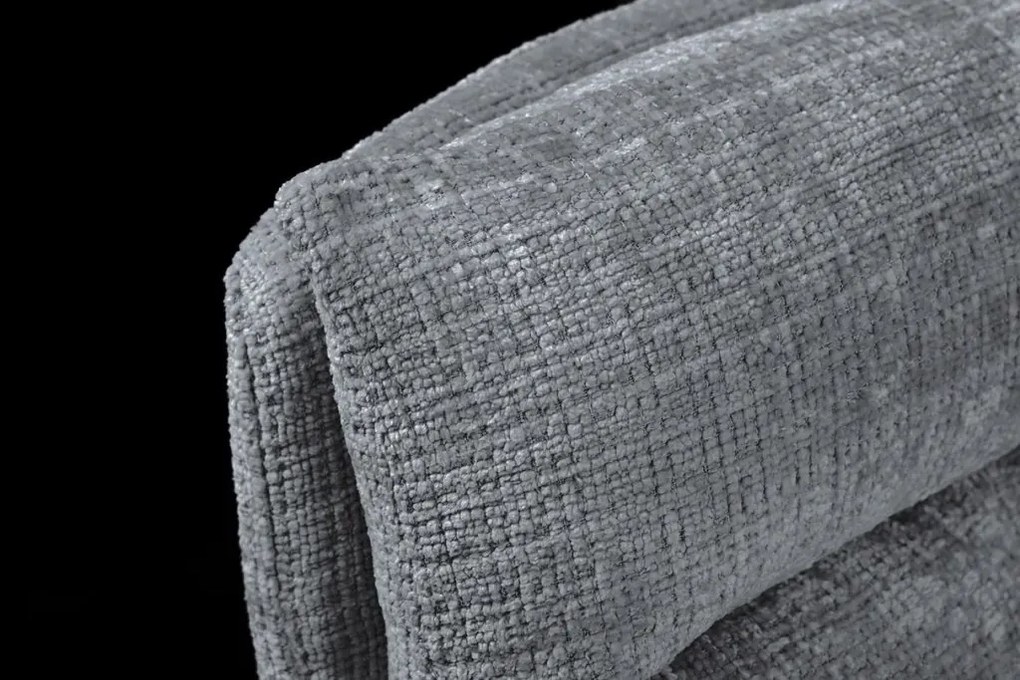 Set de 2 scaune pivotante picioare din lemn Big George gri chenille