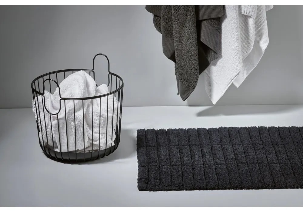 Coș de depozitare din metal Zone Inu, ø 40,6 cm, negru