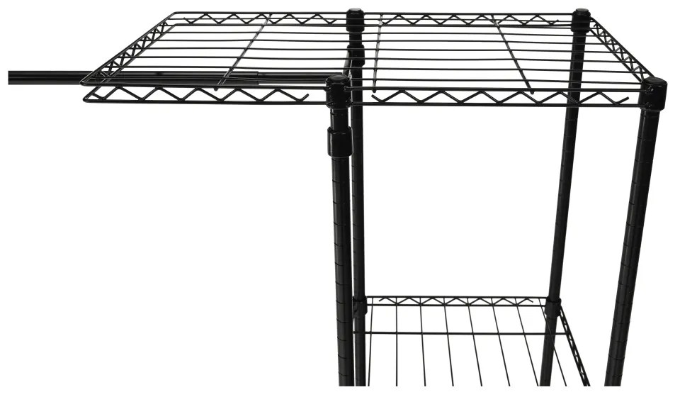 Raft reglabil, negru, GELBAN