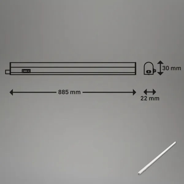 Brilo - Lampă LED sub dulap LED/10W/230V 4000K 87,3 cm