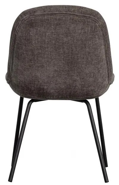 Scaune de dining gri 2 buc. din catifea Crate – WOOOD