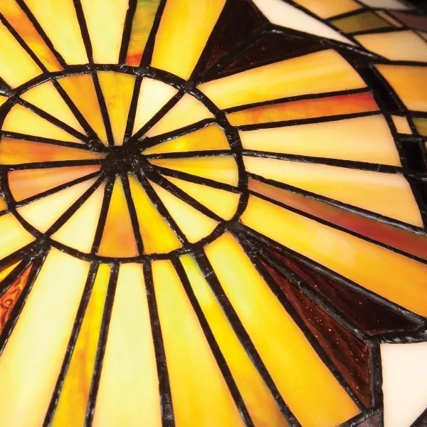 Quoizel QZ-REED-F-VB - Plafonieră Tiffany REED, 2x E27/60W/230V, Ø 42 cm