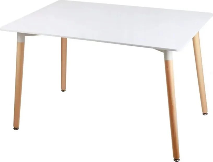 OFERTA Masa de dining alba BERGEN 120x80 cm calitate II