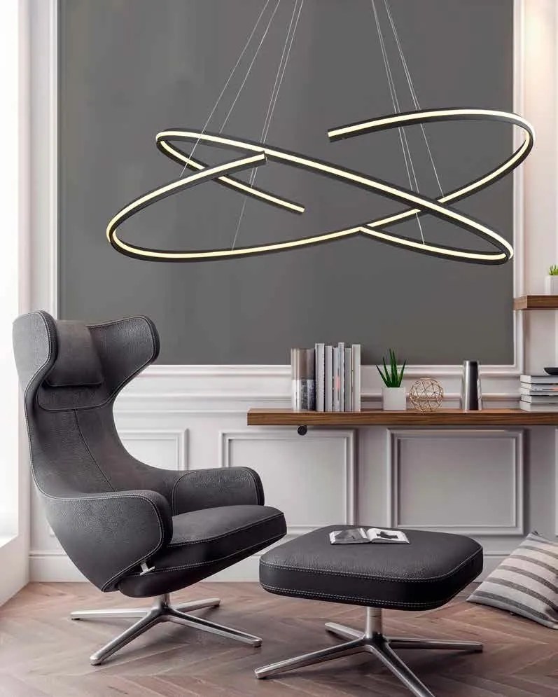Lustra LED dimabila, design modern Alessia DIMM, 80cm ZZ AZ3355